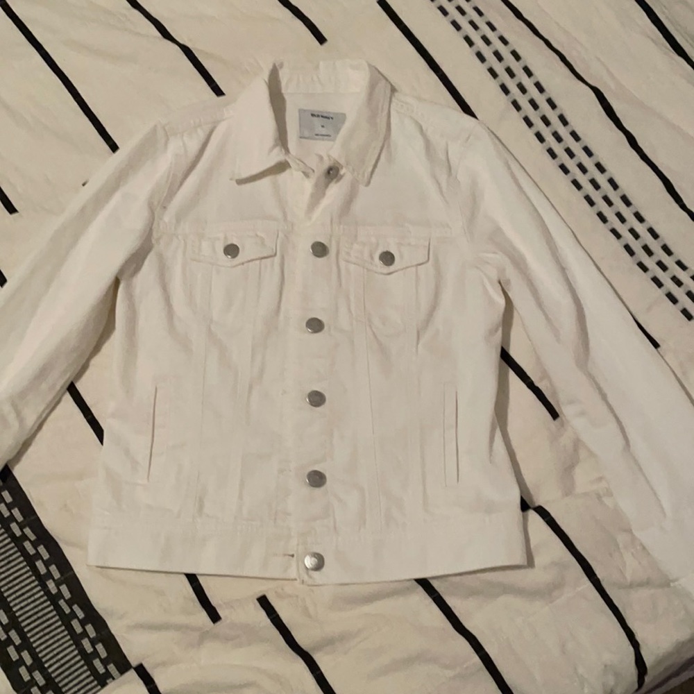 Old navy white denim jacket